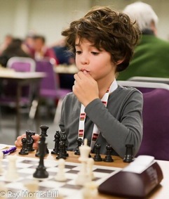 Joshua at London Chess Classic 2011 (Picture taken by Ray Morris-Hill)